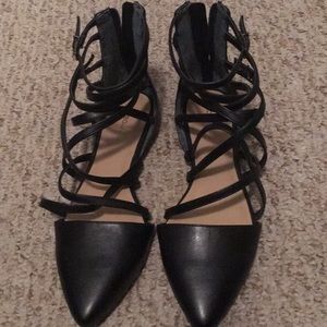 BCBGeneration Caged Flats